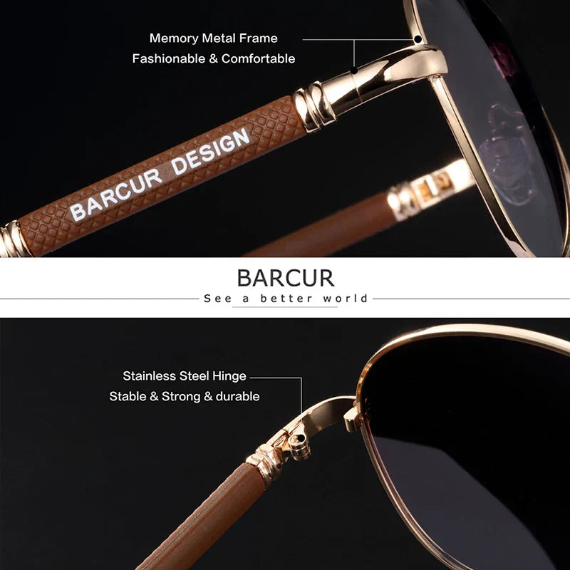 Classic Aviator Sunglasses Polarized UV400 Mirrored Gradient Lenses