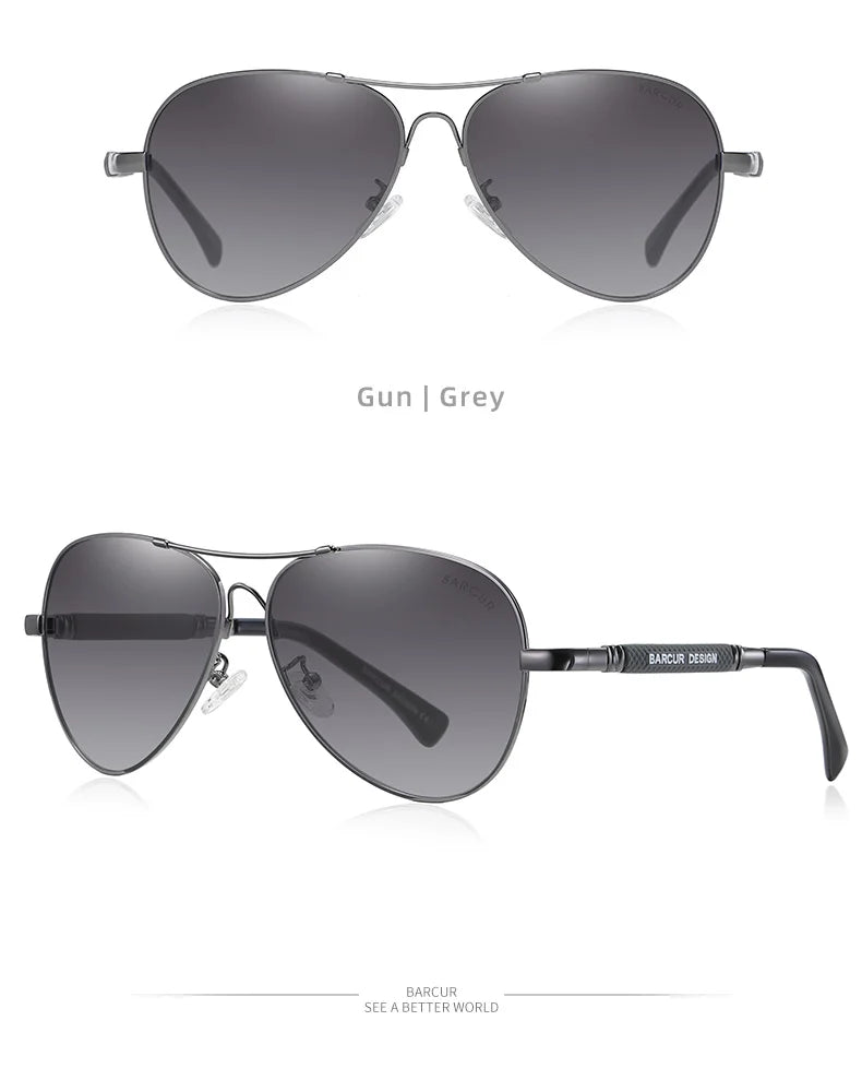 Classic Aviator Sunglasses Polarized UV400 Mirrored Gradient Lenses