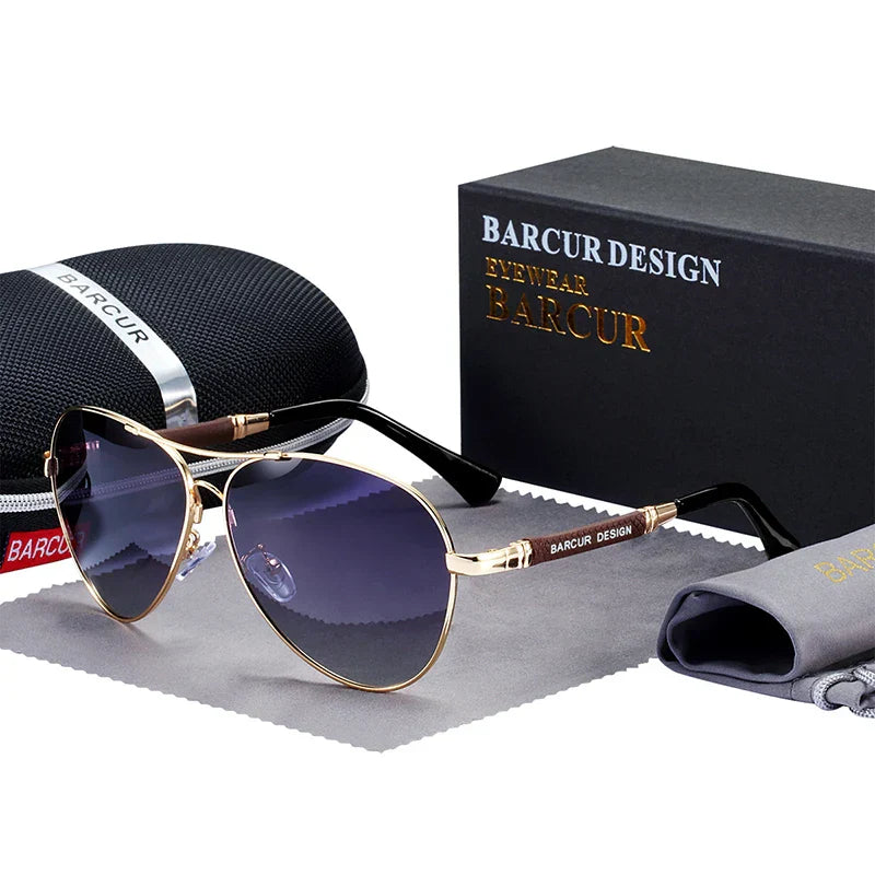 Classic Aviator Sunglasses Polarized UV400 Mirrored Gradient Lenses