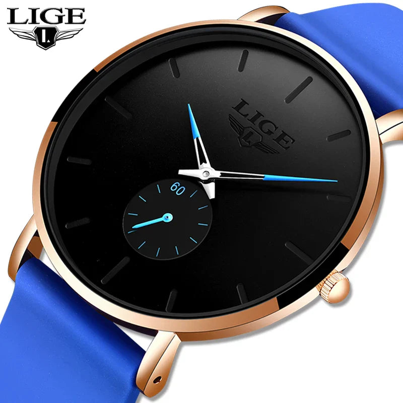 Minimalistische Damen Armbanduhr Edelstahl Analog Quarz wasserbeständig