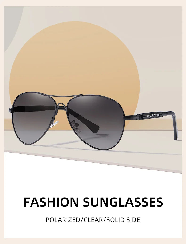 Classic Aviator Sunglasses Polarized UV400 Mirrored Gradient Lenses