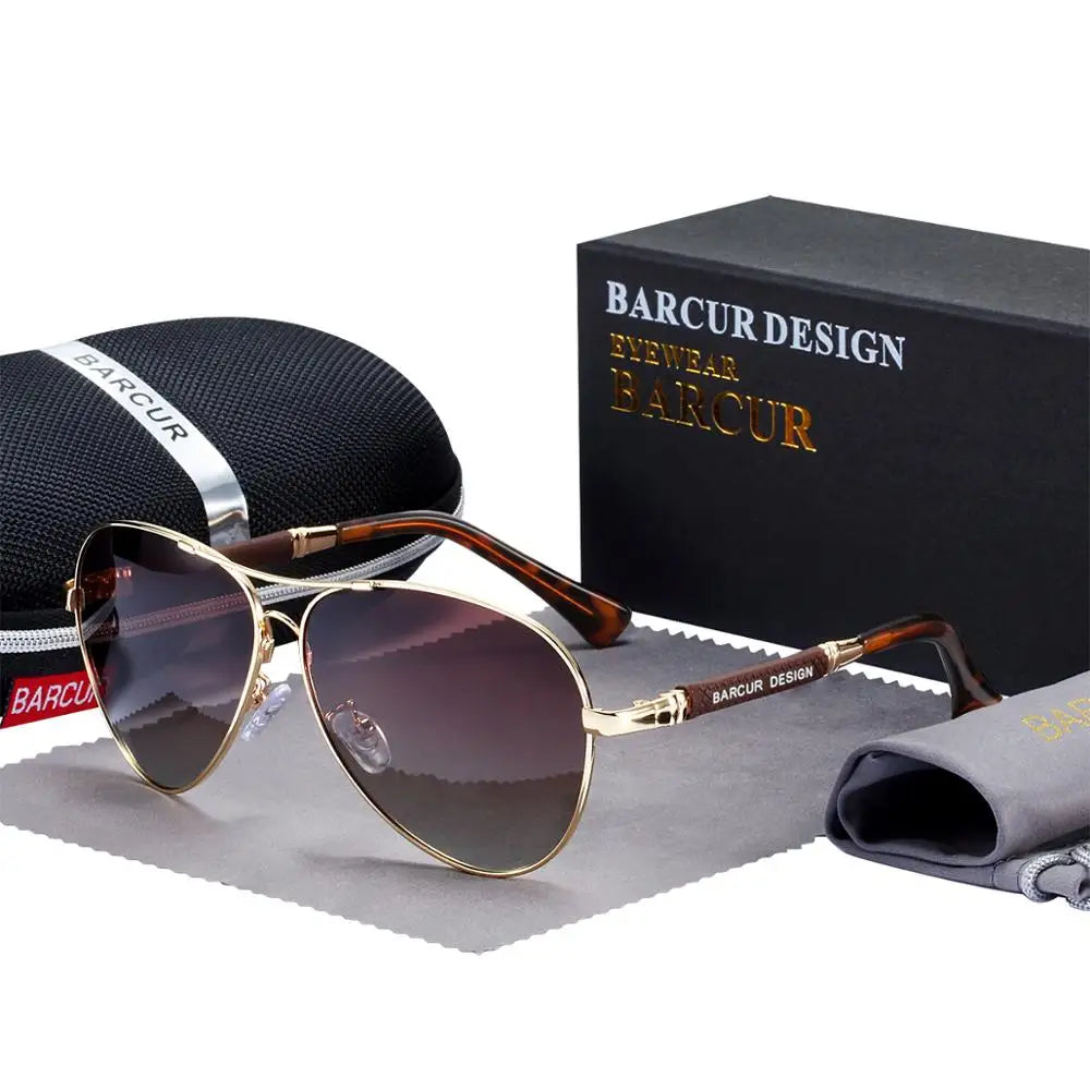 Klassische Sonnenbrille Pilot polarisiert UV400 Spiegelglas Verlaufsglas