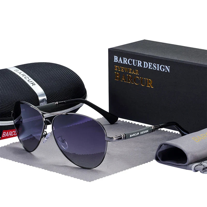 Classic Aviator Sunglasses Polarized UV400 Mirrored Gradient Lenses