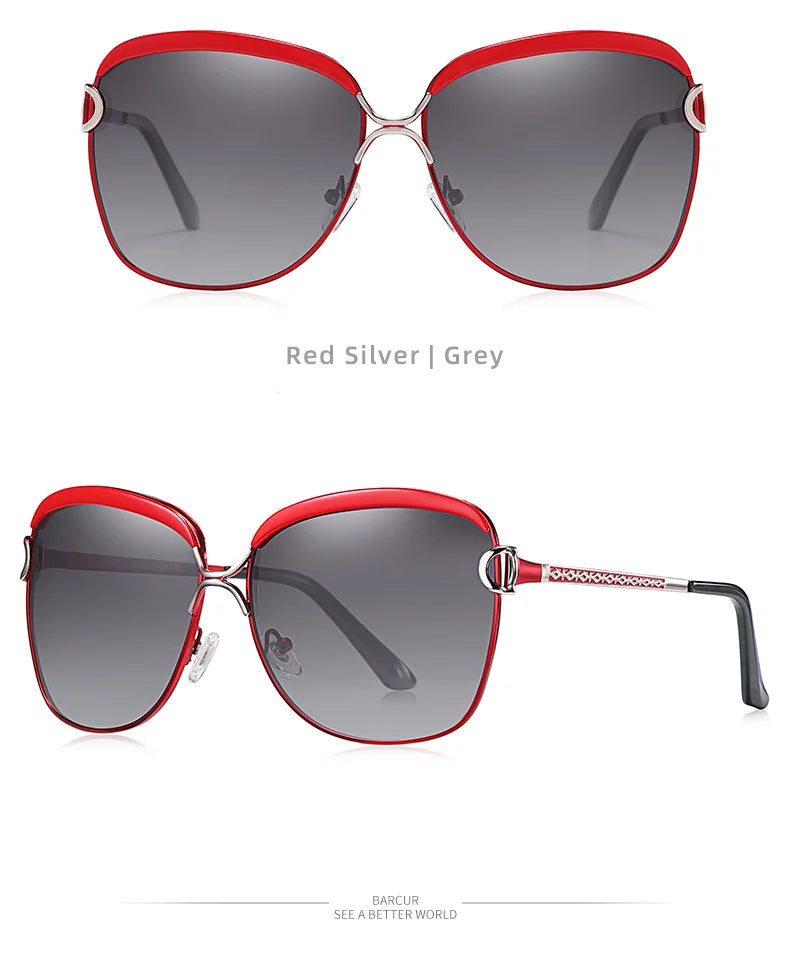 Stylish Aviator Sunglasses Polarized UV400 Mirrored Lenses Gradient Lenses