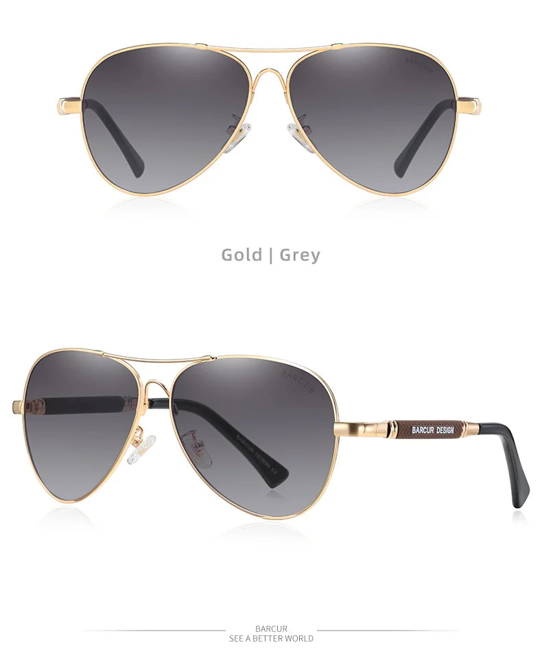 Classic Aviator Sunglasses Polarized UV400 Mirrored Gradient Lenses