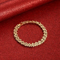 Luxus-Armreif „Herzgold“ – 24K vergoldet, Unisex