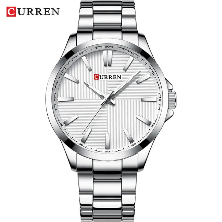 Herren Armbanduhr – Edelstahl Mesh Quarz-Uhr | Business & Freizeit | 3ATM Wasserdicht