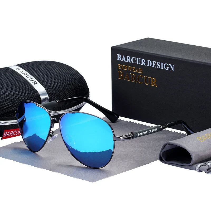 Classic Aviator Sunglasses Polarized UV400 Mirrored Gradient Lenses