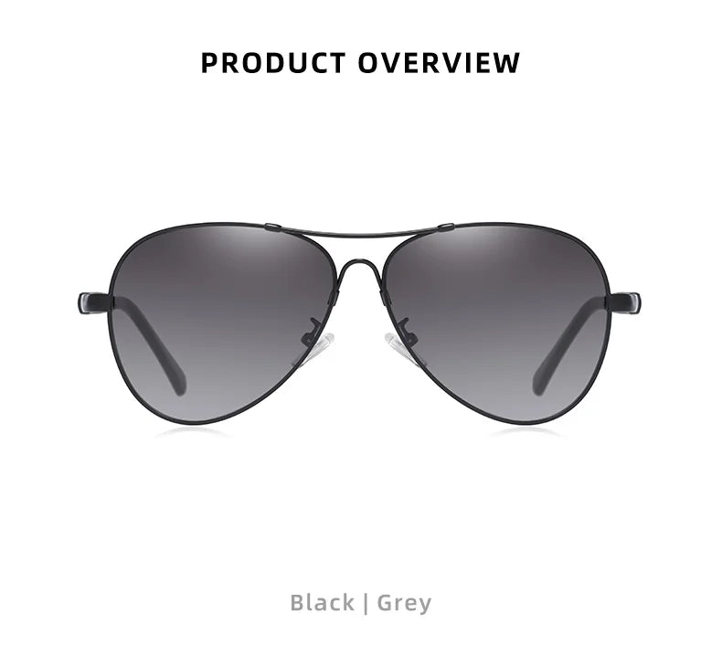 Classic Aviator Sunglasses Polarized UV400 Mirrored Gradient Lenses