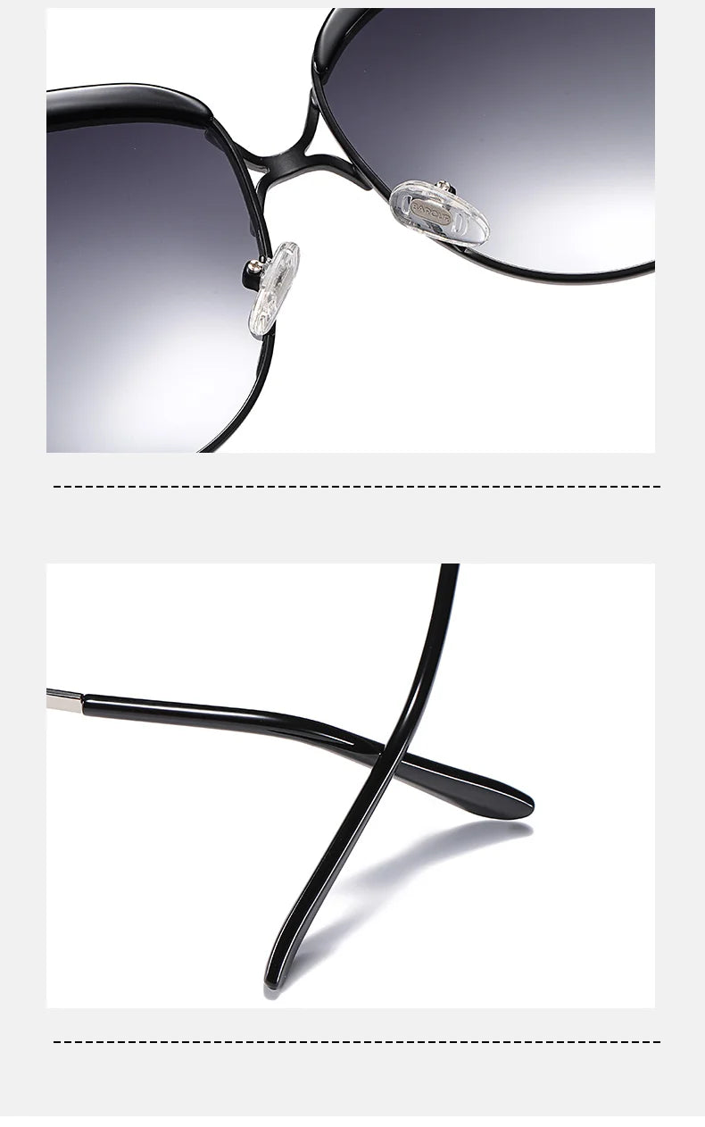 Stylish Aviator Sunglasses Polarized UV400 Mirrored Lenses Gradient Lenses