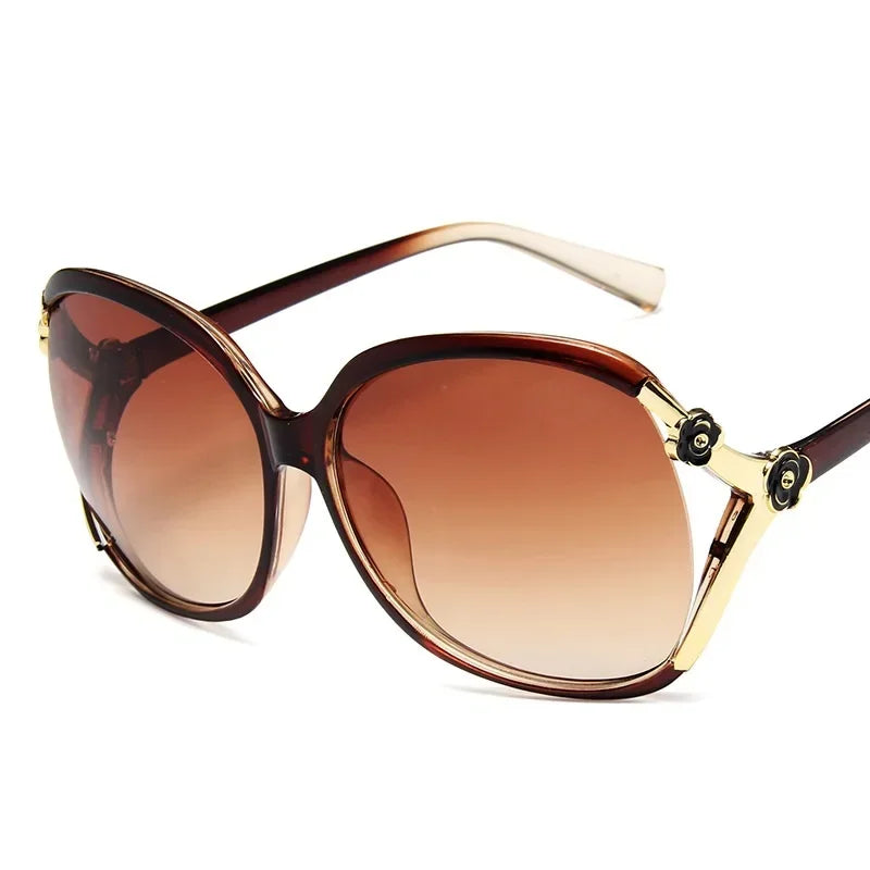 Sportliche Sonnenbrille Cat-Eye PC UV400 Spiegelglas Verlaufsglas