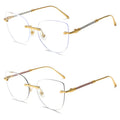 Elegant Cat-Eye Metal UV400 Sunglasses