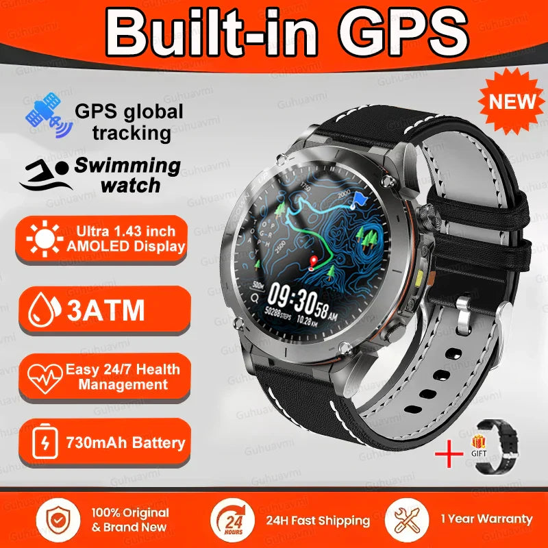 New T-Rex 3 GPS Smart Watch