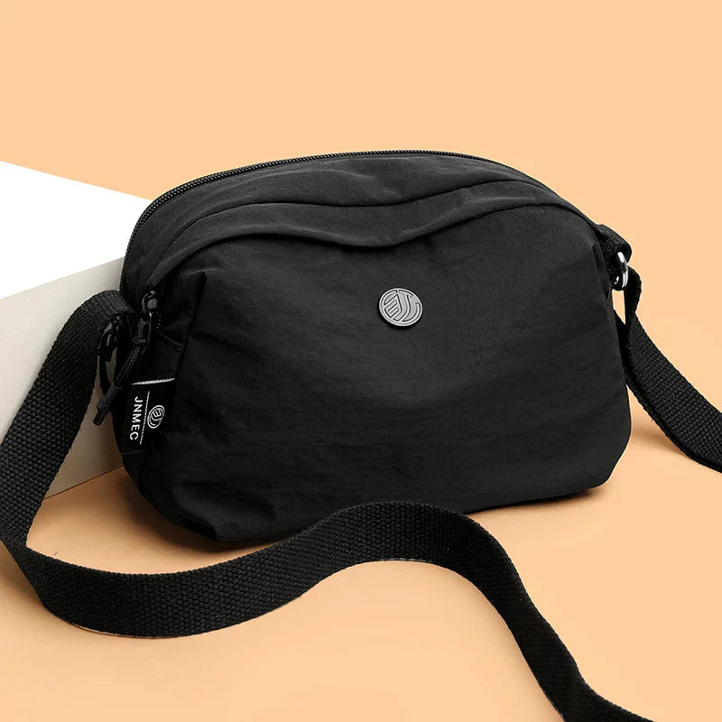 Stilvolle Crossbody Handtasche Nylon mit Reißverschluss mit