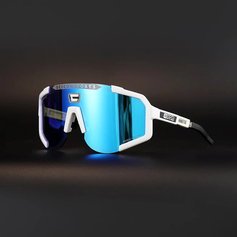 SCICON AEROSCOPE Cycling Glasses - Photochromatic Sports Sunglasses with UV400 for Road Bike & MTB