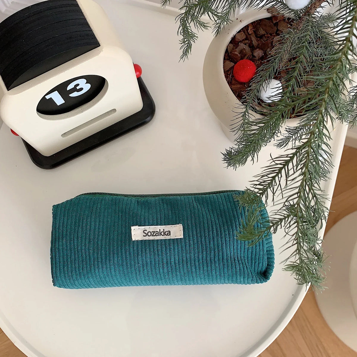 Elegante Clutch Lederoptik mit Reißverschluss