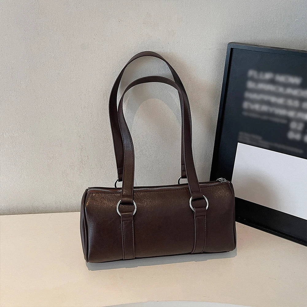 Trendige Crossbody Handtasche Lederoptik