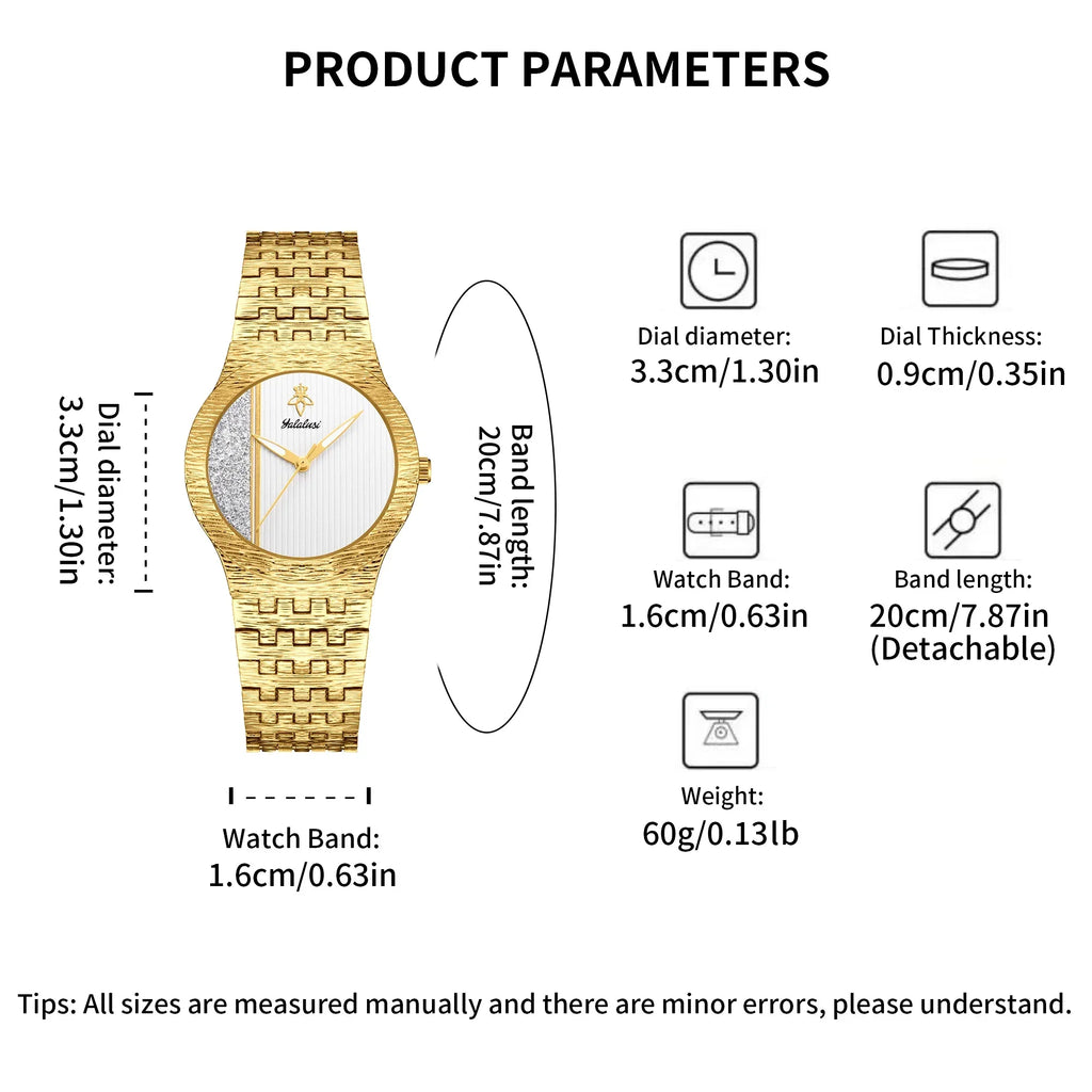 Klassische Damen Armbanduhr Analog Quarz wasserbeständig