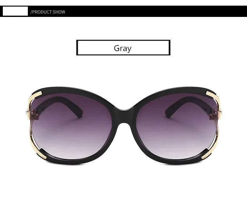 Sportliche Sonnenbrille Cat-Eye PC UV400 Spiegelglas Verlaufsglas
