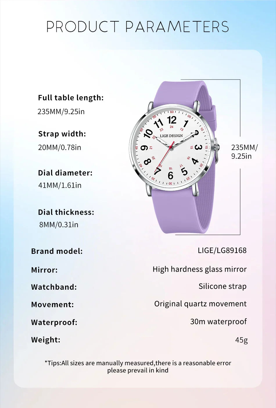 Elegante Damen Armbanduhr Analog Quarz wasserbeständig