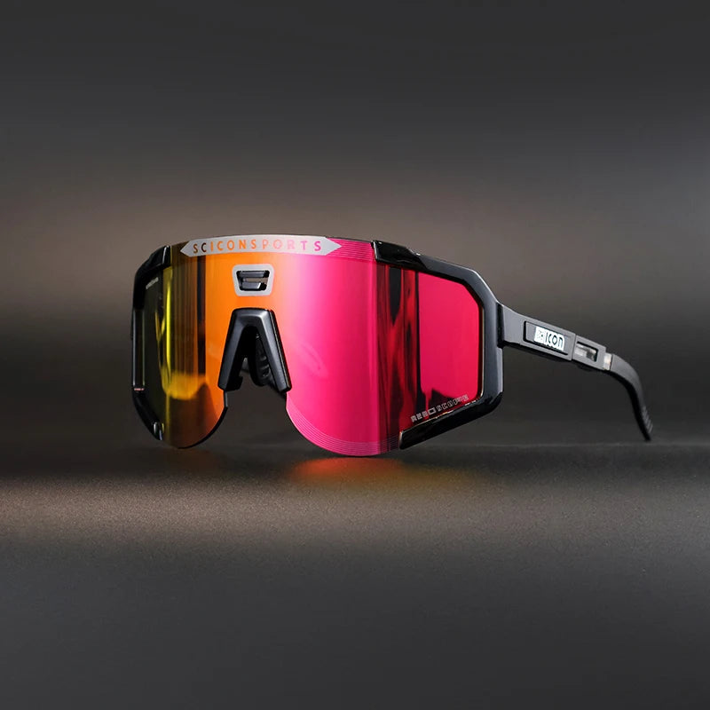 SCICON AEROSCOPE Cycling Glasses - Photochromatic Sports Sunglasses with UV400 for Road Bike & MTB