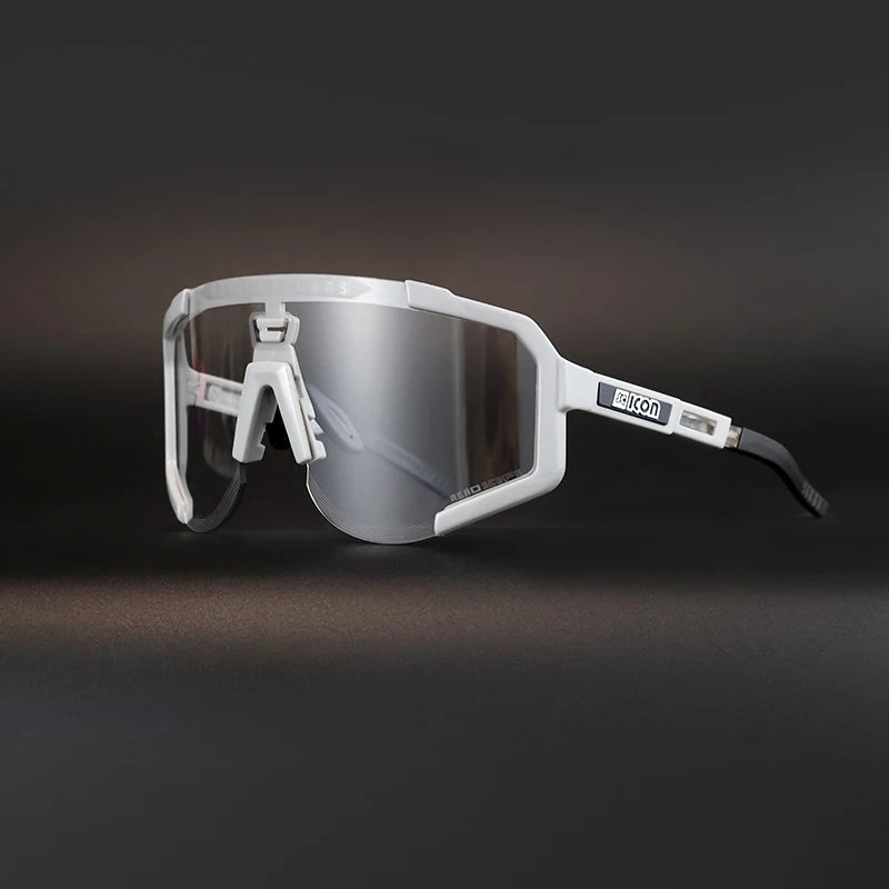 SCICON AEROSCOPE Cycling Glasses - Photochromatic Sports Sunglasses with UV400 for Road Bike & MTB