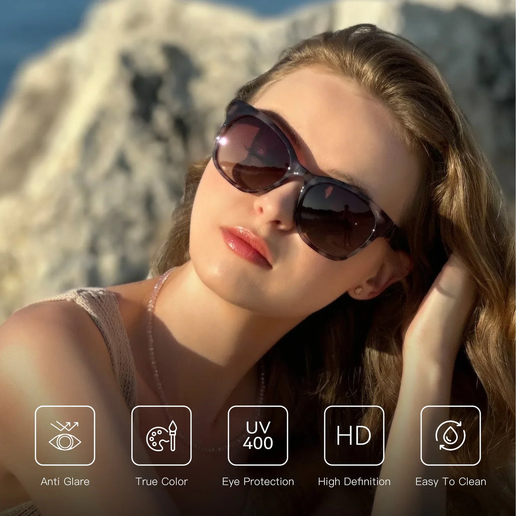 Elegant Cat-Eye Polarized UV400 Sunglasses