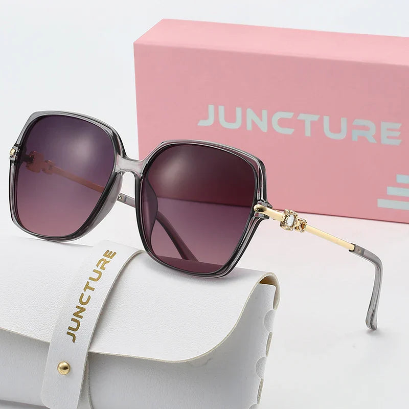 Moderne Sonnenbrille Eckig PC polarisiert UV400 Verlaufsglas