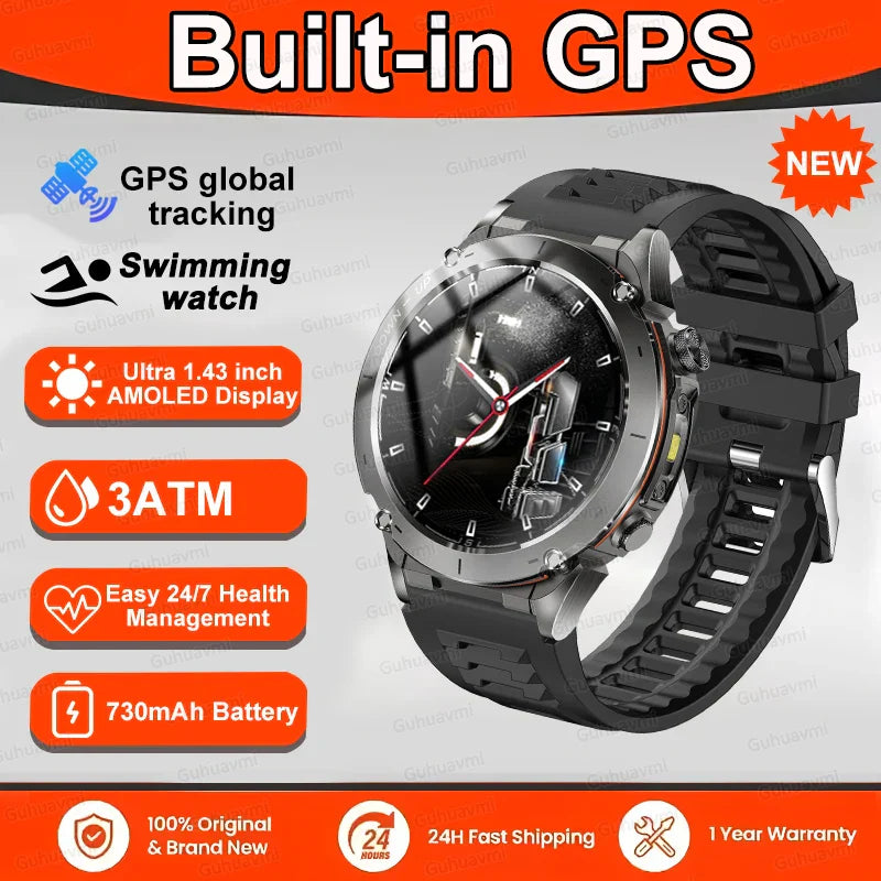 New T-Rex 3 GPS Smart Watch