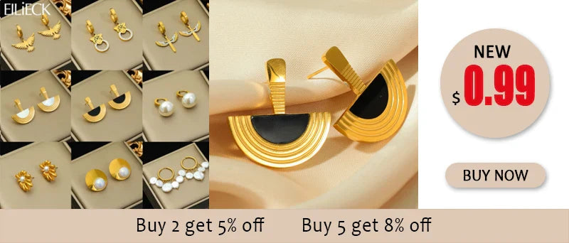 EILIECK 316L Stainless Steel Geometric Colorful Crystal Zirconia Pendant Necklace For Women Fashion Neck Chain Jewelry Gift