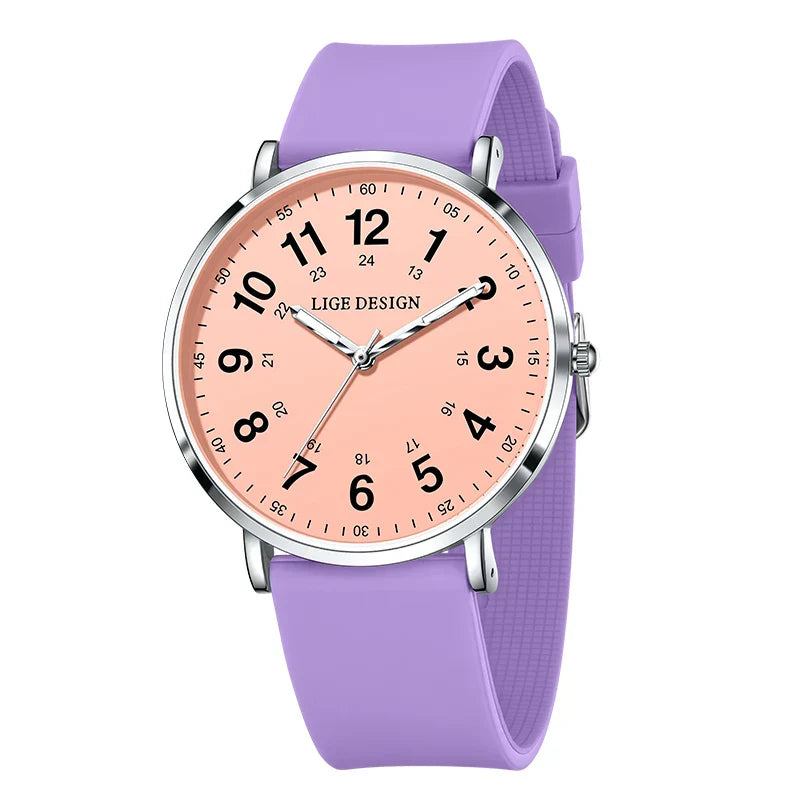 Elegante Damen Armbanduhr Analog Quarz wasserbeständig