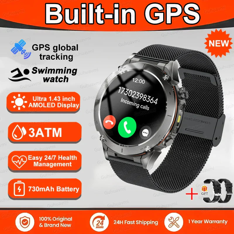 New T-Rex 3 GPS Smart Watch