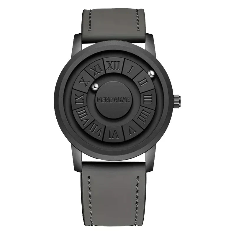 2024 Neue Luxus Quarzuhr für Männer – Kreative Scrollen Zeiger, Magnetische Handgelenk Uhr, Relogio Masculino