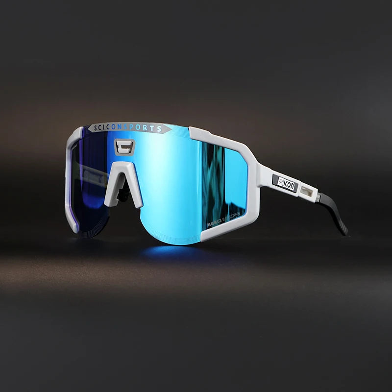 SCICON AEROSCOPE Cycling Glasses - Photochromatic Sports Sunglasses with UV400 for Road Bike & MTB
