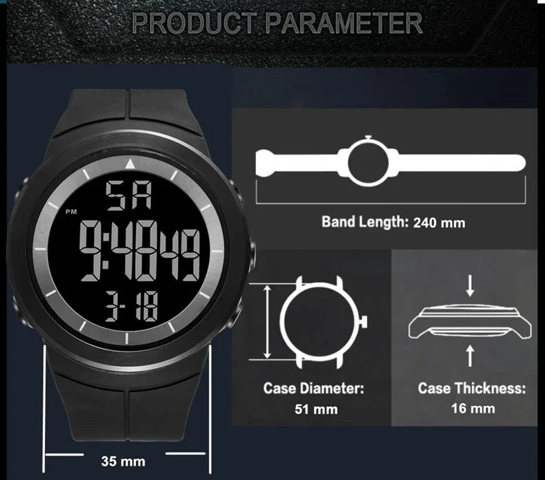 Taktische LED-Uhr –