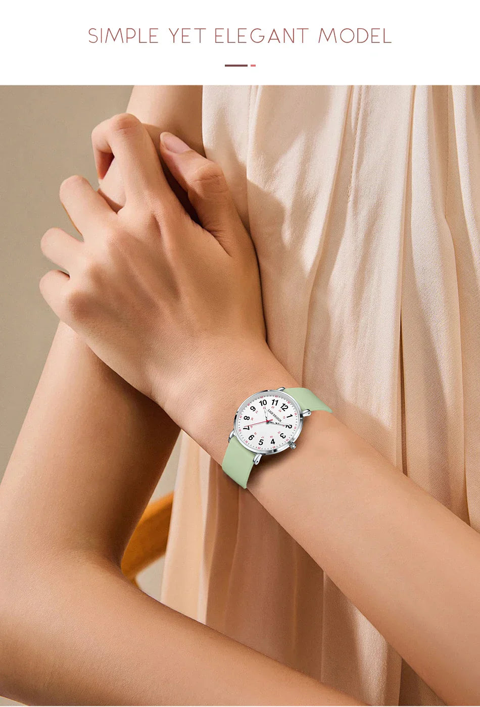 Elegante Damen Armbanduhr Analog Quarz wasserbeständig