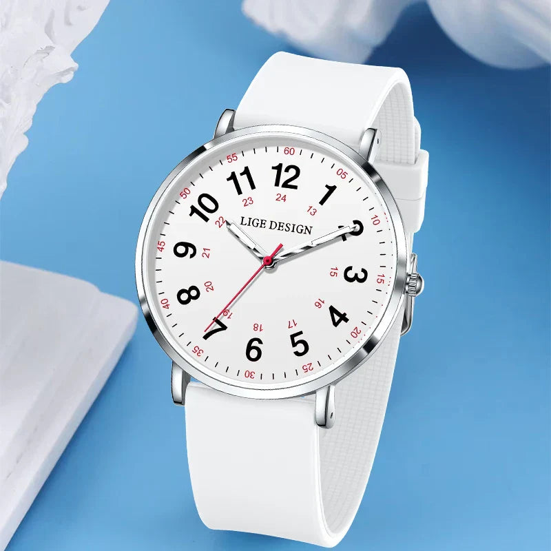 Elegante Damen Armbanduhr Analog Quarz wasserbeständig