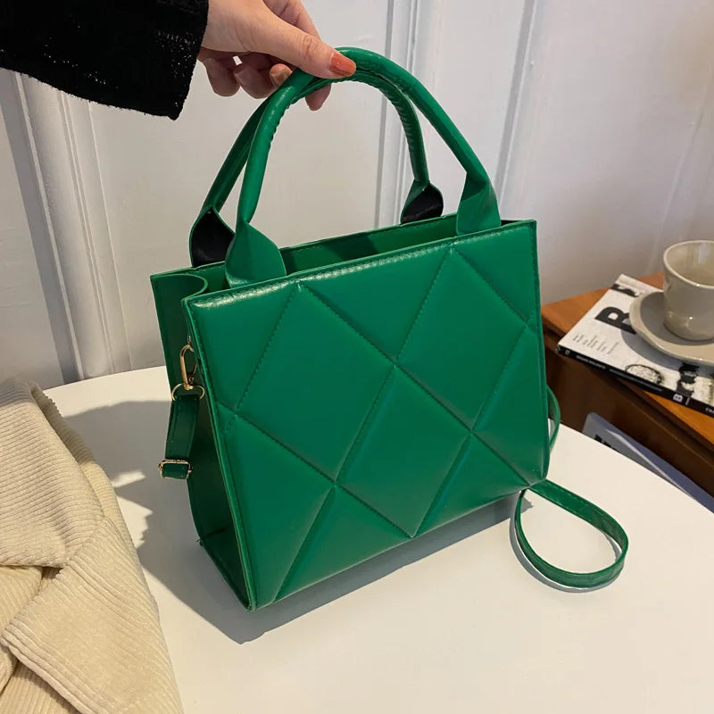 Edle Crossbody Handtasche Lederoptik mit Reißverschluss mit