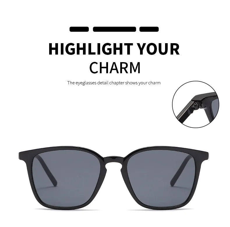 Stylish Square Sunglasses UV400 Mirrored Lenses
