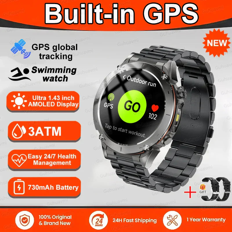 New T-Rex 3 GPS Smart Watch