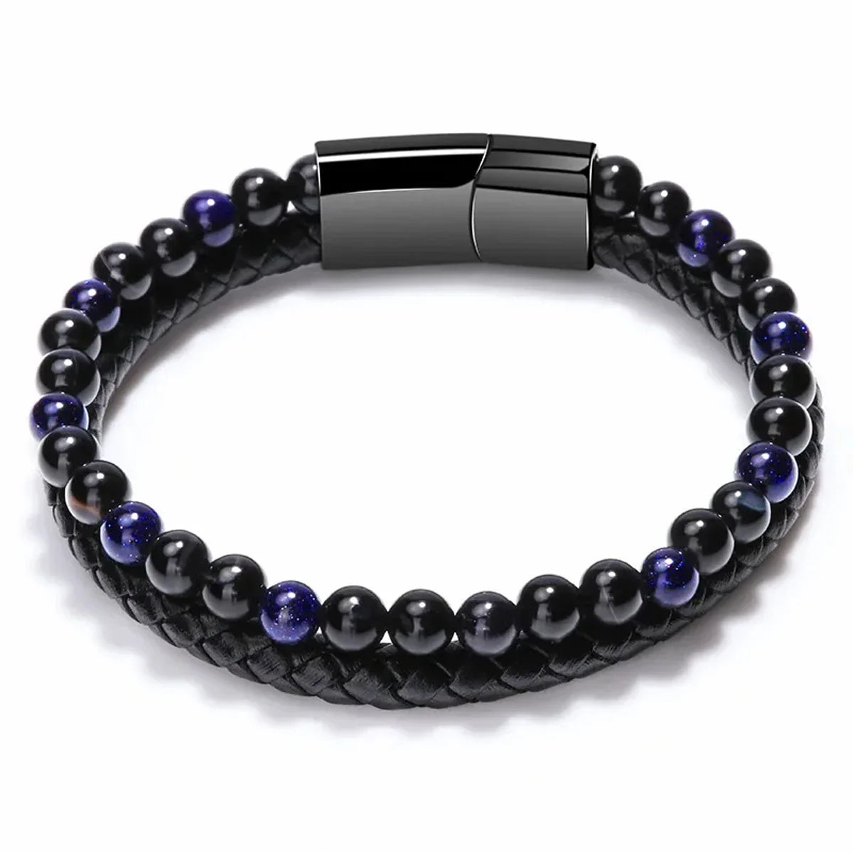 Edelstahl & Naturstein Armband für Damen & Herren