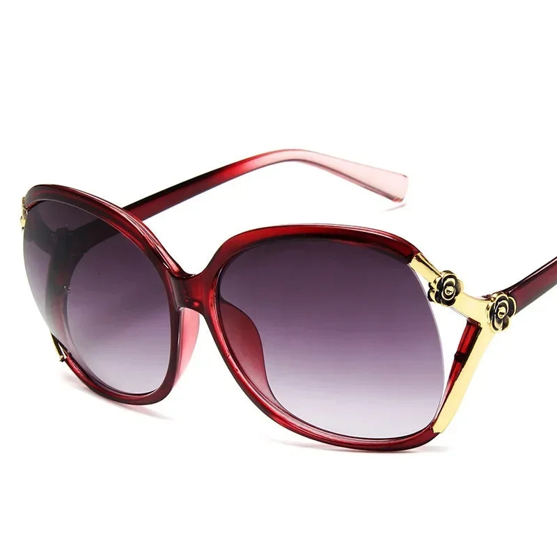 Sportliche Sonnenbrille Cat-Eye PC UV400 Spiegelglas Verlaufsglas