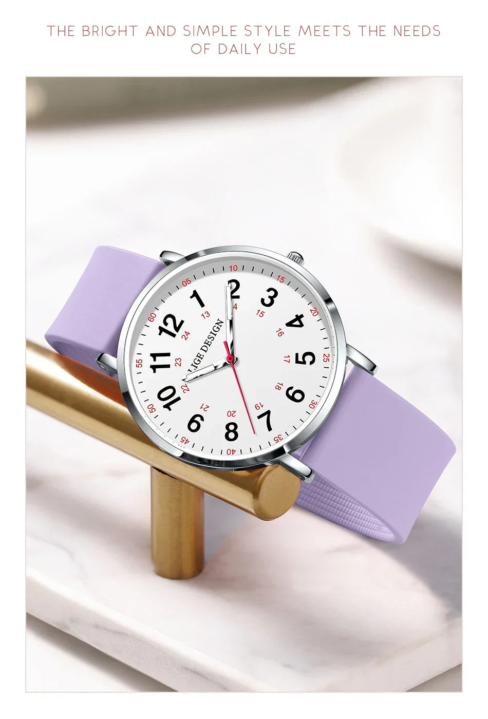 Elegante Damen Armbanduhr Analog Quarz wasserbeständig