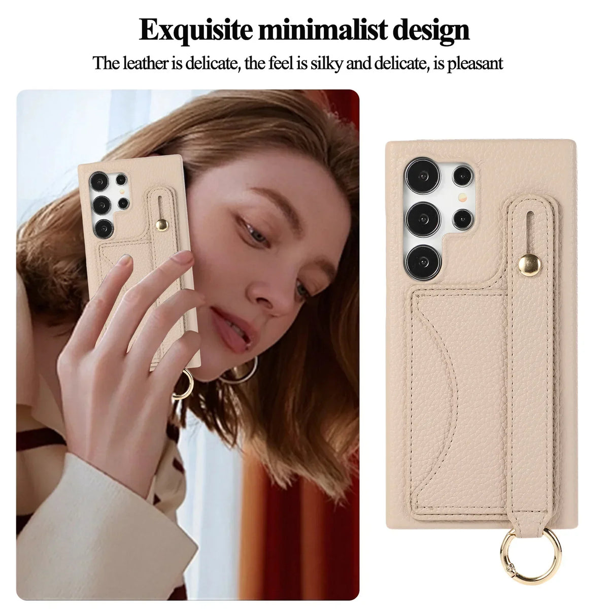Elegante Handyhülle mit Reißverschluss