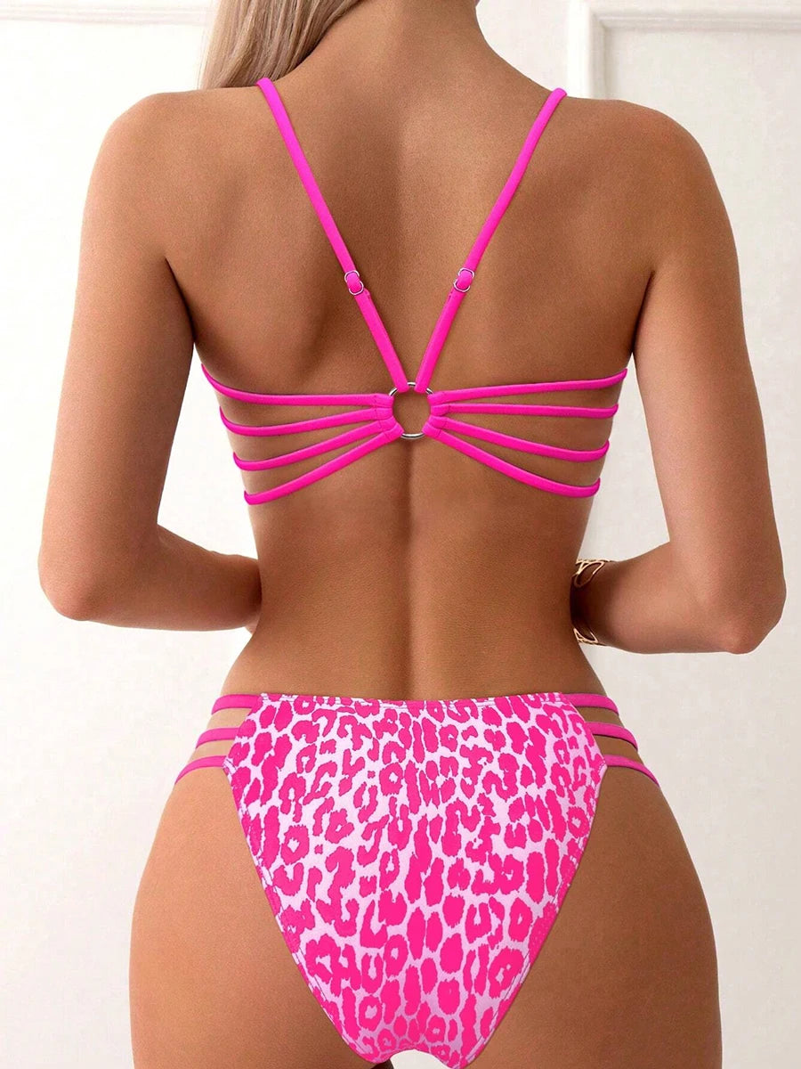 Leopard Micro Bikini Set für Damen 2025