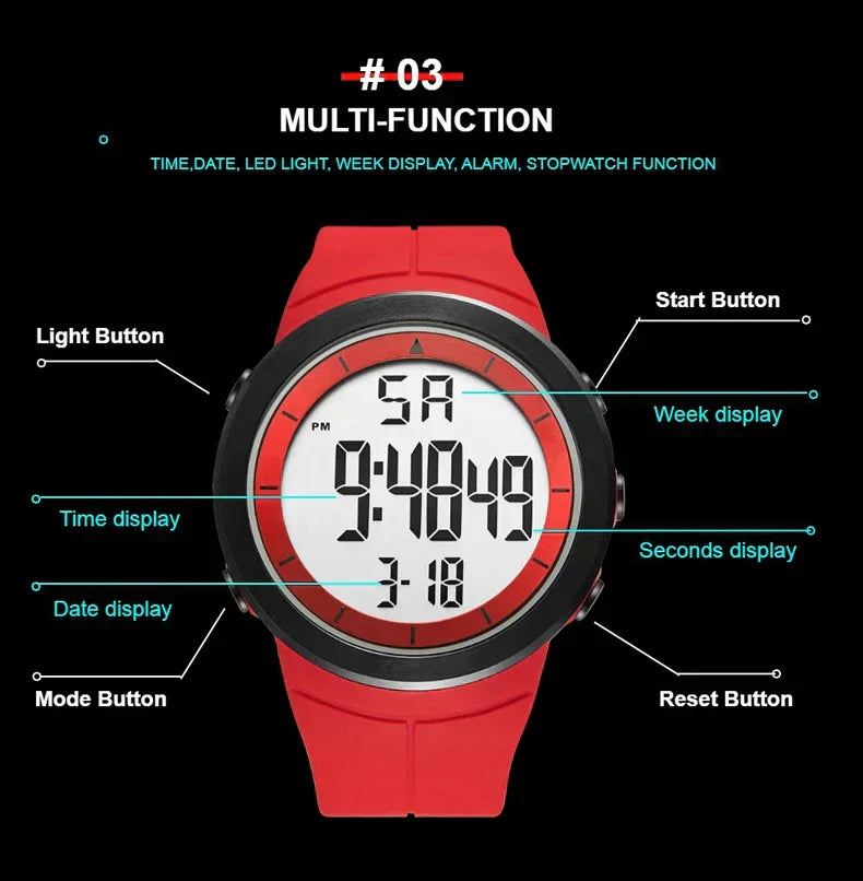 Taktische LED-Uhr –