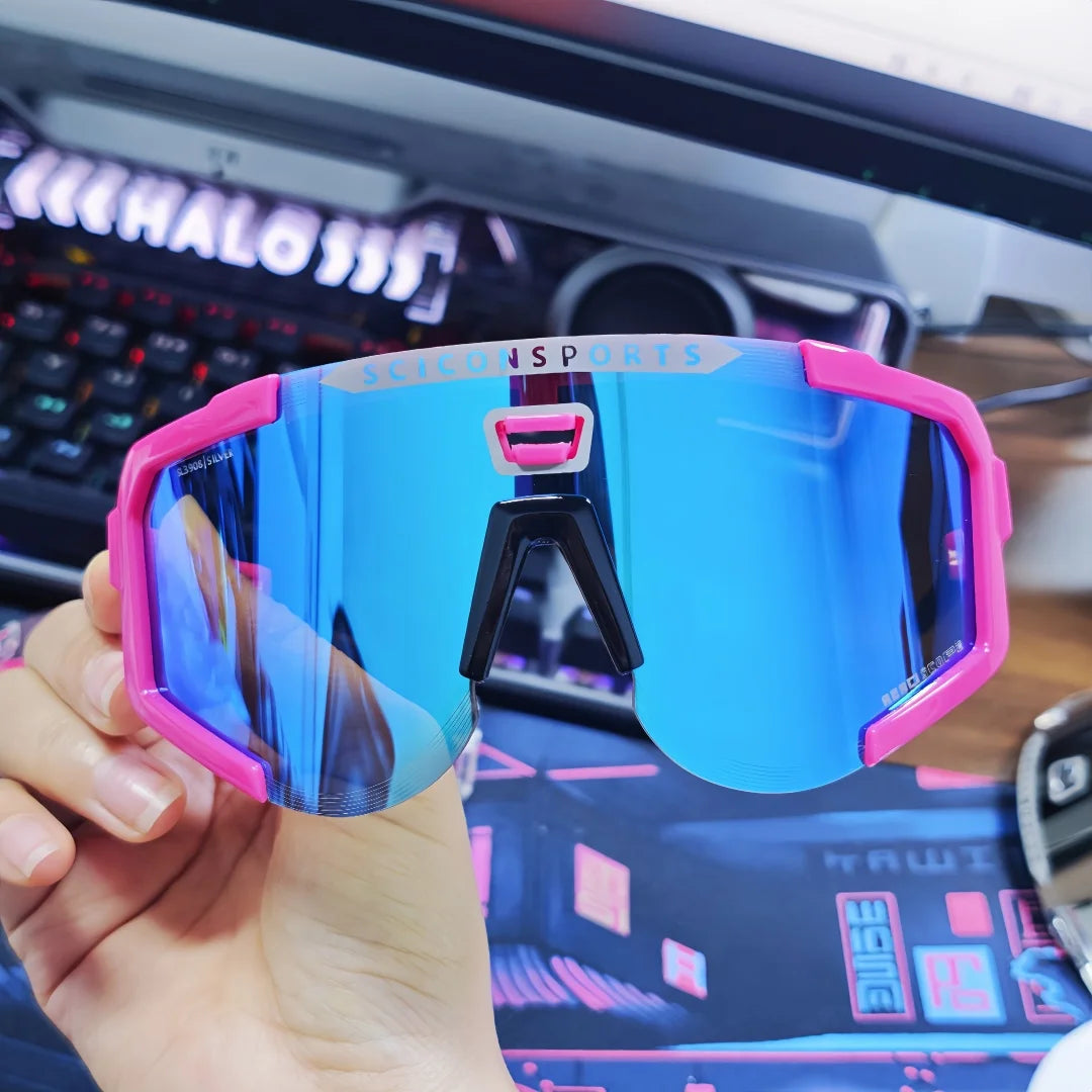 SCICON AEROSCOPE Cycling Glasses - Photochromatic Sports Sunglasses with UV400 for Road Bike & MTB