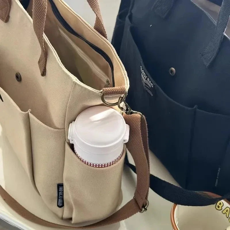 Moderne Shopper Lederoptik mit Reißverschluss