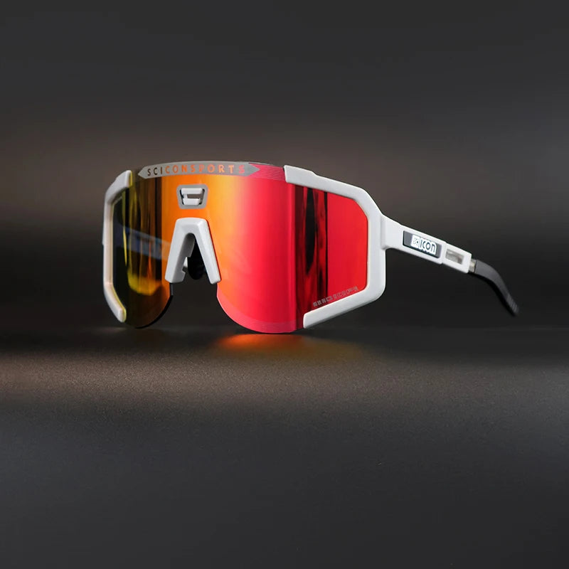 SCICON AEROSCOPE Cycling Glasses - Photochromatic Sports Sunglasses with UV400 for Road Bike & MTB