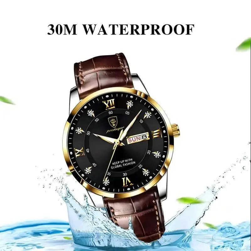 POEDAGAR Luxury Brand Men's Waterproof Watch